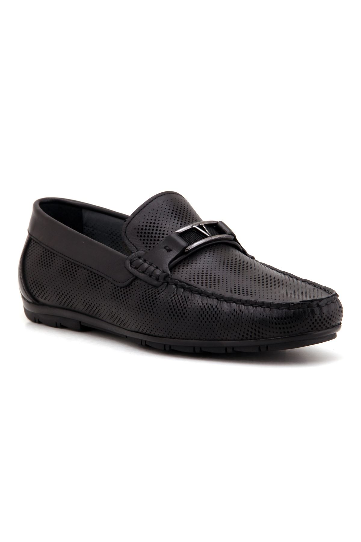 Marcomen 11087 Deri Günlük Erkek Ayakkabı - Siyah
