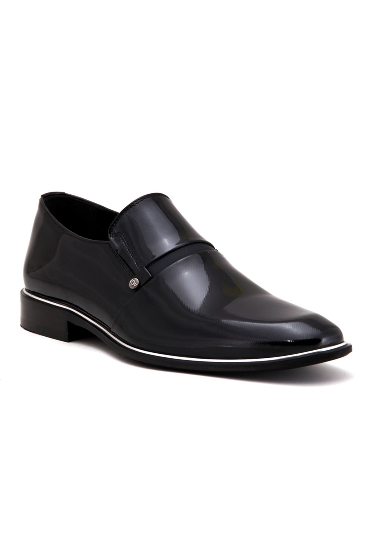 2712 Libero Klasik Erkek Ayakkabı - Siyah Rugan