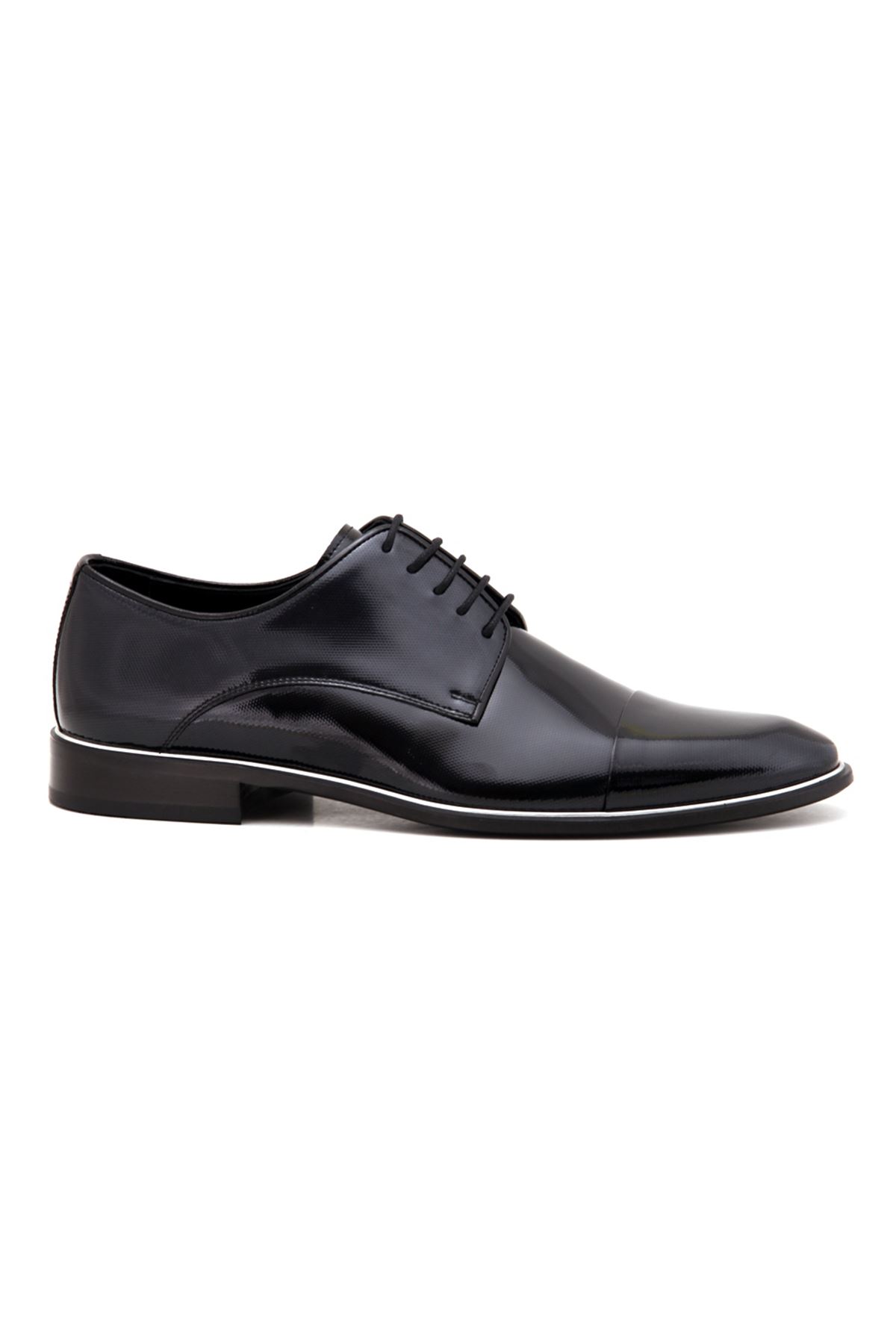 2474 Libero Klasik Erkek Ayakkabı - Siyah Rugan
