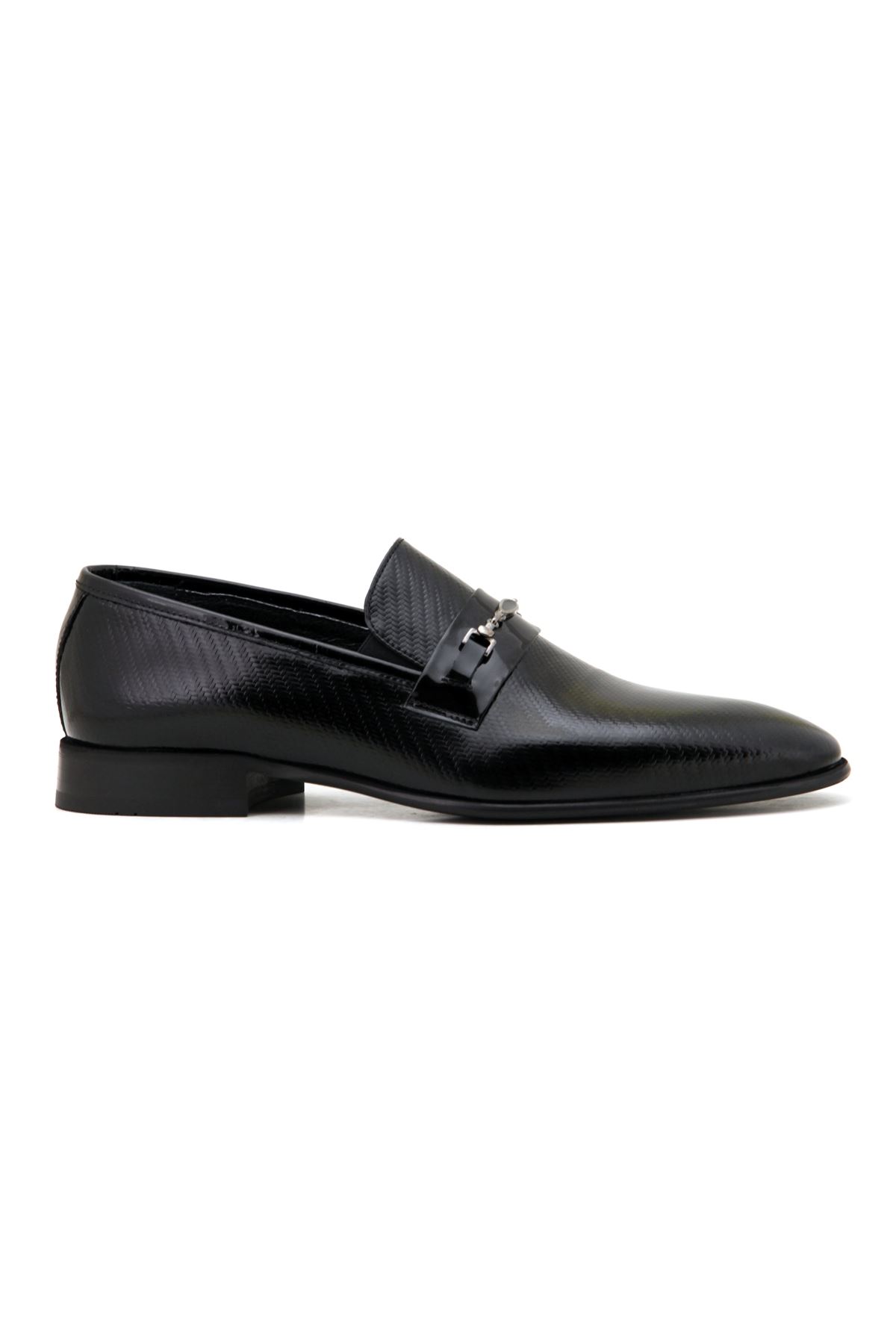 Marcomen 3006 Deri Klasik Erkek Ayakkabı - Siyah Rugan