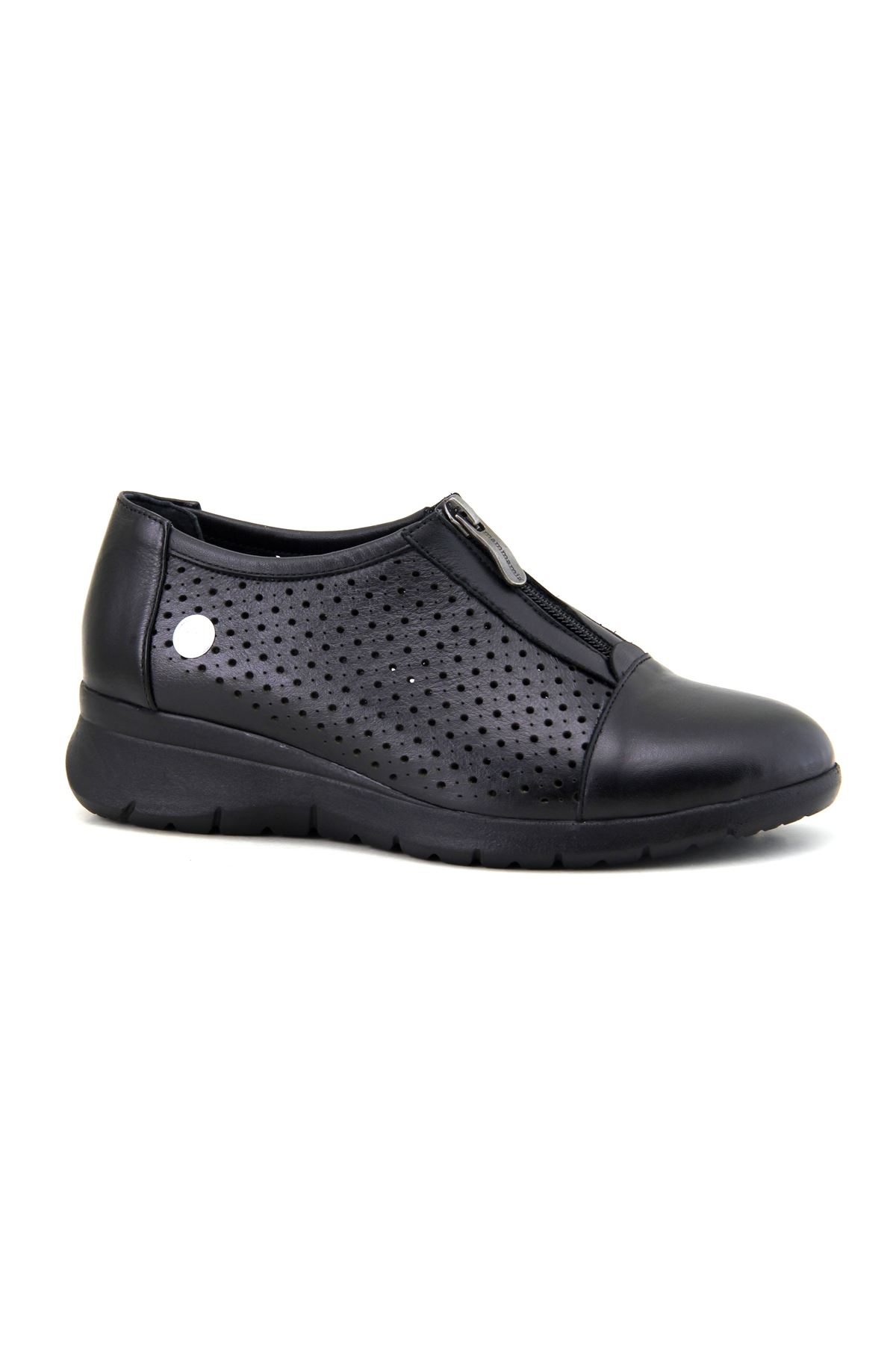 Mammamia D23YA-440 Hakiki Deri Kadın Ayakkabı - Siyah