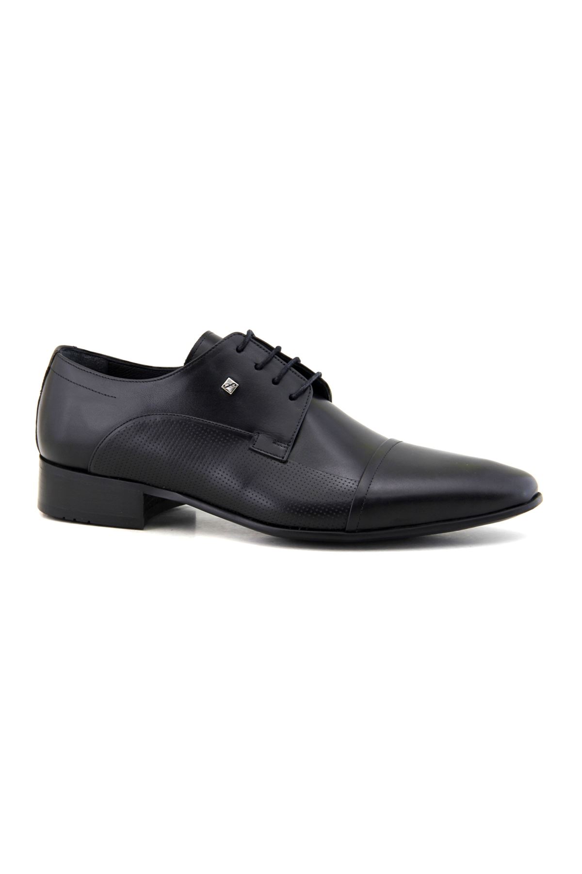 Fosco 2239 Hakiki Deri Klasik Erkek Ayakkabı - Siyah