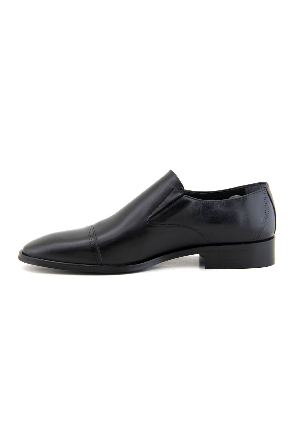 Fosco 2887 Hakiki Deri Klasik Erkek Ayakkabı - Siyah