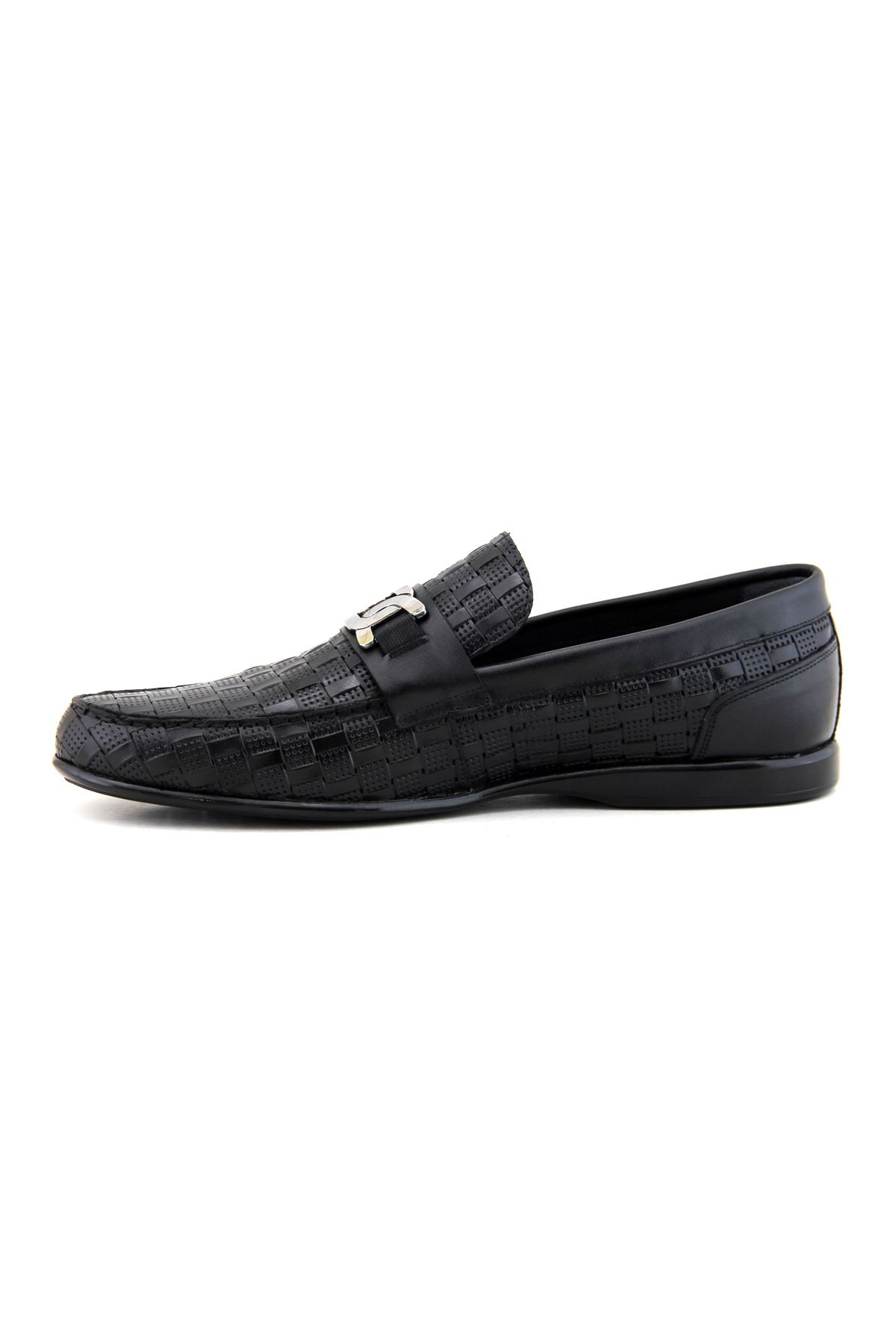 Fosco 2919 Hakiki Deri Erkek Ayakkabı - Siyah