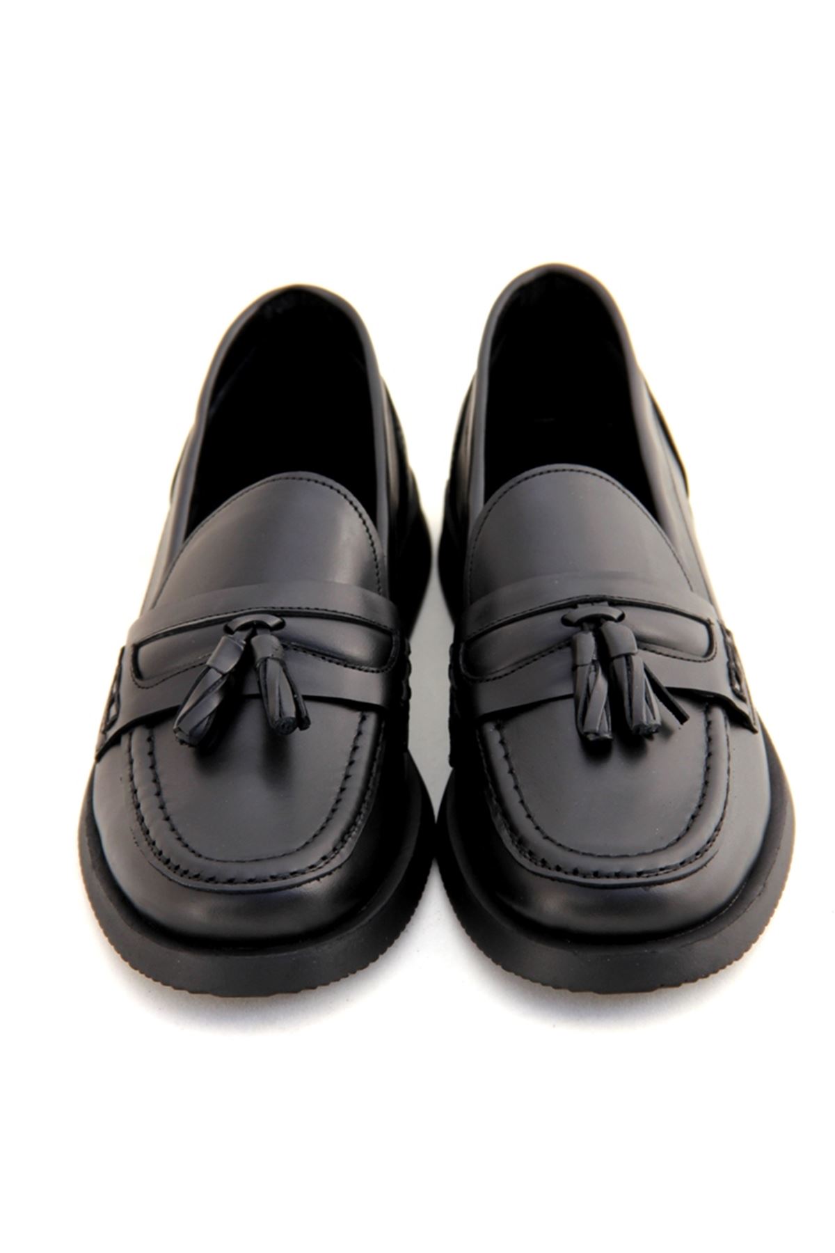 Albini 101163 Hakiki Deri Kadın Ayakkabı - Siyah