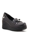 Mammamia D22YA-3540 Hakiki Deri Kadın Ayakkabı - Siyah