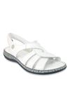 Mammamia D22YS-1095 Hakiki Deri Kadın Sandalet - Beyaz