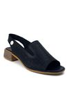 Mammamia D23YS-1410 Hakiki Deri Kadın Sandalet - Siyah
