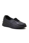 Forelli Hefa 21306 Deri Comfort Kadın Ayakkabı - Siyah