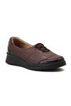 Forelli Hefa 21306 Deri Comfort Kadın Ayakkabı - Taba