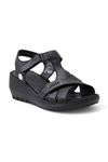 Mammamia D24YS-1375 Hakiki Deri Kadın Sandalet - Siyah